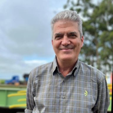 Retrato de Evaldo Cervieri Filho, diretor da Vetor Seeds e parceiro da Grano Safe